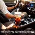 thumbnail image 3 of 40oz Insulated Clear Tumbler with Handle and Lid & Straw, Reusable Travel Mug for Cold and Hot Drinks, Double-Wall Plastic Water Bottle | Crystal-Clear | Car Cup Holder Fit | Leakproof | BPA-Free, 3 of 7