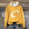 thumbnail image 2 of VISALY Fashion Hoodies Sweatshirts Crewneck Pullover Sweatshirt Fleece Hoodie Print Casual Round Neck Long Sleeve Sweatshirt Jackets Coat Oversized Trendy Hoodies Basic Sweatshirts Fall Yellow Xl, 2 of 4
