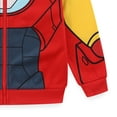 thumbnail image 4 of Marvel Avengers Iron Man Full Zip Up Hoodie (Boys), Sizes 2T-7, 4 of 4