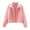 Pink, variant on Uooqdmx Jean Jacket Women Denim Jacket for Women Fashion Denim Jacket Casual Solid Color Jacket Cardigan Button Cargo Coat Cropped Jacket Pink L