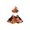 Orange, variant on Halloween Pet Costume, Cat Wizard Costume Funny Wizard Cat Clothes Cloak and Hat for Small Dogs Outfits