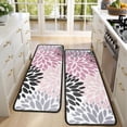 thumbnail image 4 of Kitchen Rugs Sets Of 2,Pink Floral and Petal Pattern Anti Fatigue Kitchen Mat Rugs Non Slip Washable,Decorative Kitchen Floor Mats for Kitchen,Sink,Laundry,17"x47"+17"x47", 4 of 5