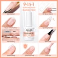 thumbnail image 6 of Gellen Builder Nail Gel, 9 in 1 Nude Gel Builder for Nail Thickening, LED Nail Lamp Cured Hard Gel Builder Gel Nail Polish Base Gel Extension Gel Building Gel, 6 of 8