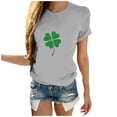 thumbnail image 2 of EGNMCR Women's T-Shirts St. Patrick's Day Printed Pullover Teen Girls Fashion Tee Crewneck Tunic Luck T-Shirt Irish Tops for Women Short Sleeve Clothes Plus Size T Shirts for Women, 2 of 5