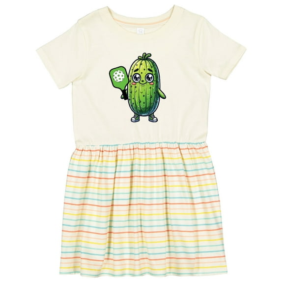 Inktastic Pickleball Funny Pickle Girls Toddler Dress