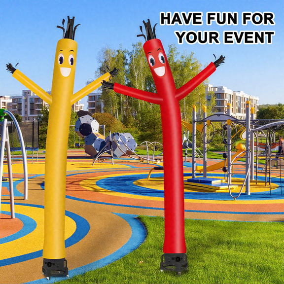 20FT Air Inflatable Waving Tube Man Set with Blower, Air Puppet Dance Artist for Mall Opening, Amusement Park, Outdoor Decoration