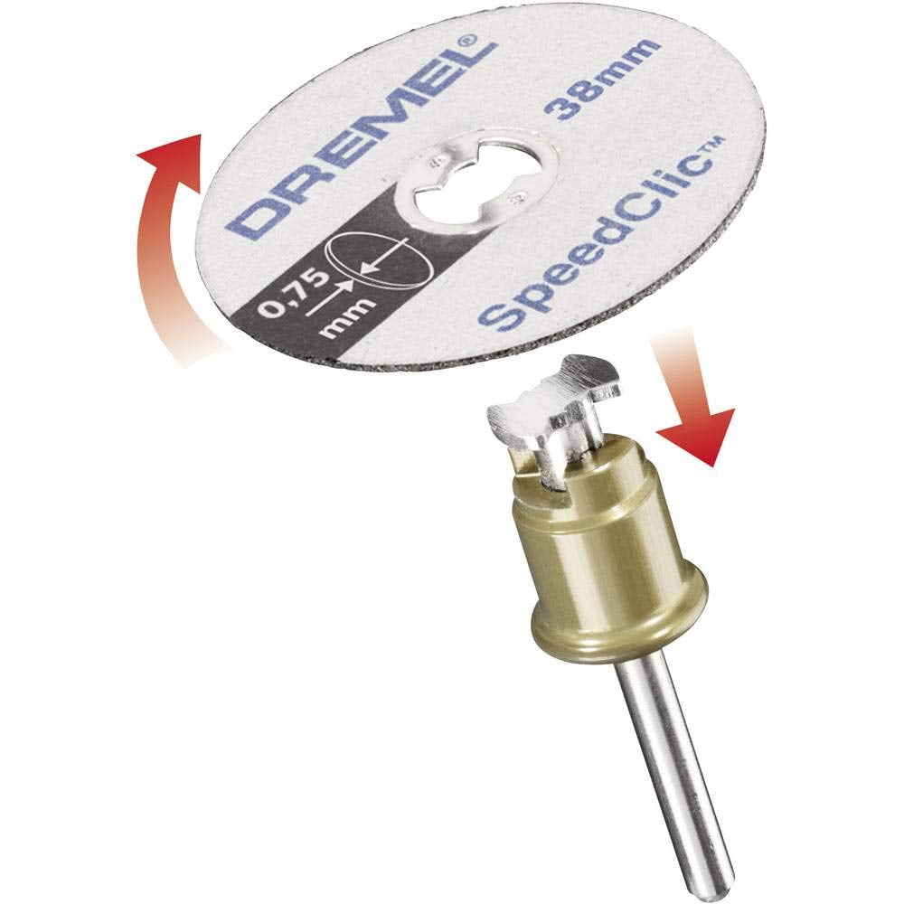 Dremel EZ SpeedClic SC409 Thin Cutting Wheel 5-pack, 5 Cutting Wheels with 38mm Cutting Diameter for Rotary Tools