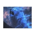 thumbnail image 2 of CozyNet Glowing Lion Roaring In The Wilderness Symbol Of Power, Courage & The Lion Of Judah Wall Art Prints With Frame Canvas Perfect for Living Room & Bedroom, Ready to Hang, Wall Decor 16"x20", 2 of 10