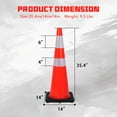 thumbnail image 5 of Chery Industrial 36in Traffic Cones, Safety Road Parking Cone with Black Weighted Base, 10 Pack, 5 of 7