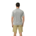 thumbnail image 3 of QPNGRP Men's short-sleeved polo shirt classic solid color casual stretch T-shirt polo grey 2XL, 3 of 7
