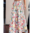 thumbnail image 4 of RDKTPXZ Women's Floral Palazzo Wide Leg Pants Elastic Waist, 1 Pack （S-XXL）, 4 of 5