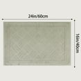 thumbnail image 7 of Unique Bargains Cotton Mat Towel Absorbent Floor Bath Rugs for Bathroom Green 16" x 24", 7 of 7