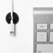 Bluelounge Cabledrop Minis Cord Management, Black, Pack of 9