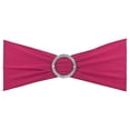 thumbnail image 1 of Unique Bargains 14'x5' Stretch Chair Sashes Bows Chair Bands Sashes with Buckle Slider Rose Red 10 Pack, 1 of 5
