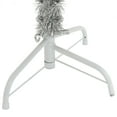 thumbnail image 5 of vidaXL Artificial Half Christmas Tree with Stand Silver 120 cm PET, 5 of 5