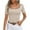 Khaki, variant on Fesfesfes Basic Tees for Women's Fashion Solid Round Neck Short Sleeves Casual T-Shirt Top Tops for Women M(US:6)