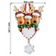 thumbnail image 5 of Adorno colgante de árbol de Navidad Papá Noel Navidad Arte Artesanía Juguete Decoración de ventana Decoración de fiesta, 3 piezas Inevent HA008994-02, 5 of 6