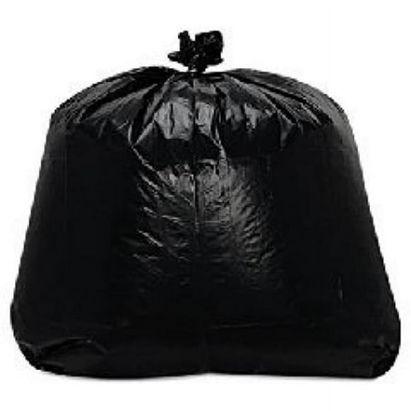 Trinity Packaging TRNML4347X 1.6 mil 56 gal Low-Density Can Liners, Black