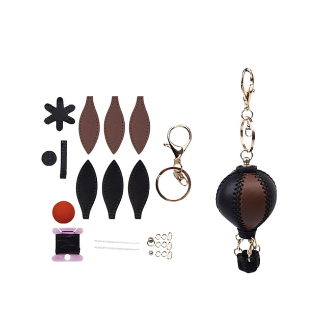 Leather Key Chain Leather Diy Material Suit Hot Pendant Hand Sewn Leather Mini Keychainchain with Pendant