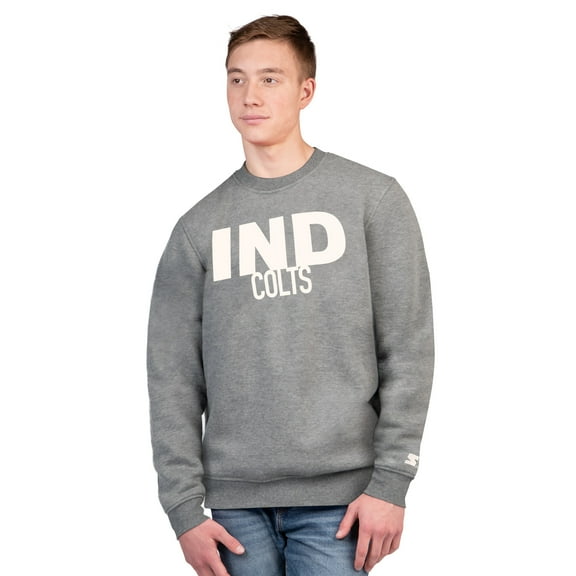 Men's Starter  Charcoal Indianapolis Colts Assist Sweatshirt