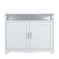 thumbnail image 6 of Juiluna Cat Litter Box Enclosure Cat Washroom Litter Box Furniture with Hidden Plug 2 Doors Multi-Functional Storage Bench Cat House Pet Supplies, 6 of 9