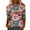 Multicolor-Christmas Shirts, variant on Jsaierl Christmas Shirts Women Plus Size Xmas Graphic Tees Loose Fit Round Neck T-shirt 3/4 Sleeve Tunic Blouse Tops Christmas Clothes