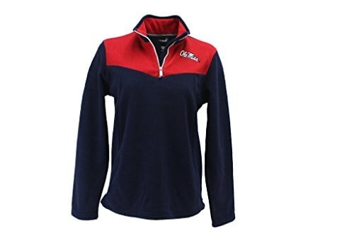 Outer Stuff Gen 2 Women's Ole Miss Rebels 1 4 Zip Fleece Jacket by