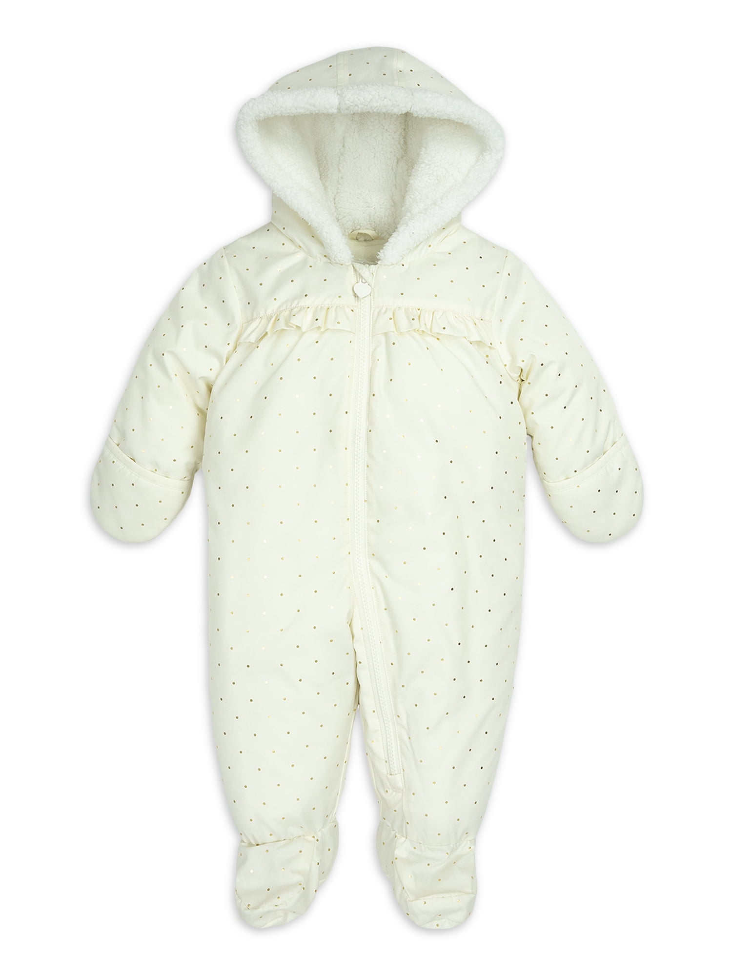 Child of Mine by Carters Baby Girl Cream Printed Pram Outerwear