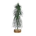 thumbnail image 2 of XYAIYT Tree Mini Pines Bottle Brush with Wooden Base Christmas Decorations Christmas Tree Decorations for Tabletop Mantel Desk Display Suit Holiday Accent Bring Holiday Cheer 7.9 in Green, 2 of 6