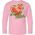 thumbnail image 3 of Inktastic I'm One in a Melon Watermelon Heart Long Sleeve Youth T-Shirt, 3 of 5