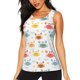 thumbnail image 1 of Balery Colorful Crabs Camiseta sin mangas estampada ligera para mujer, tops de entrenamiento sin mangas, camisetas de yoga transpirables de secado rápido.-XX-Large, 1 of 7