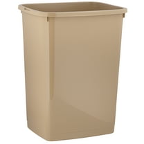 Superio Large Kitchen Trash Can 13 Gallon, 52 Qt Waste Bin for Kitchen, Garage, Indoor and Outdoor Trash Can, Beige