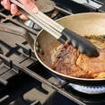 thumbnail image 3 of Mastrad Kitchen Tongs, Stand Up Design Silicone & Metal Grey 11 Long", 3 of 3