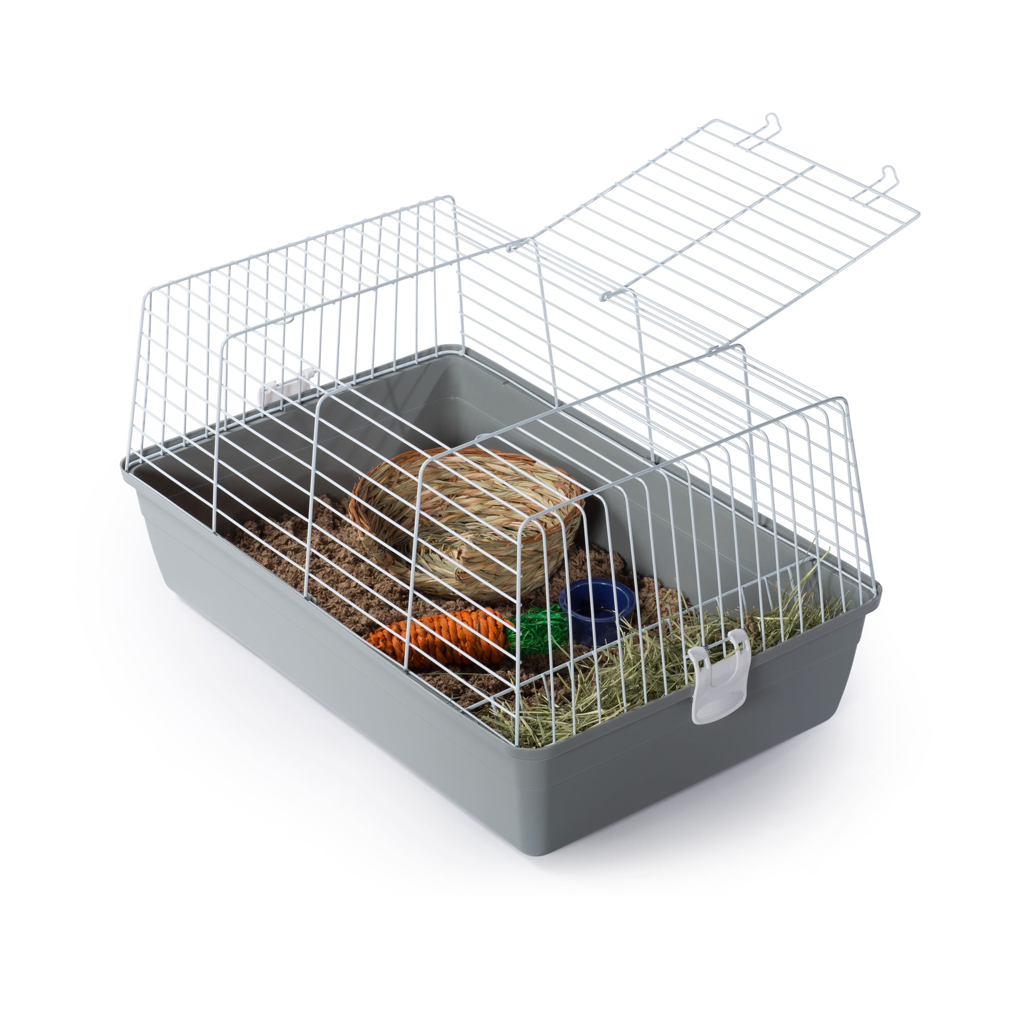 Prevue Pet Products Bella Rabbit Cage Kit - Gray for Small Animals 527-KIT