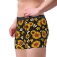 thumbnail image 2 of Logiee Sunflowers And Bww Print Mens Boxer Briefs,Boxer Briefs for Men,Breathable Stretch Underwear,Boys Boxer Briefs-Large, 2 of 5