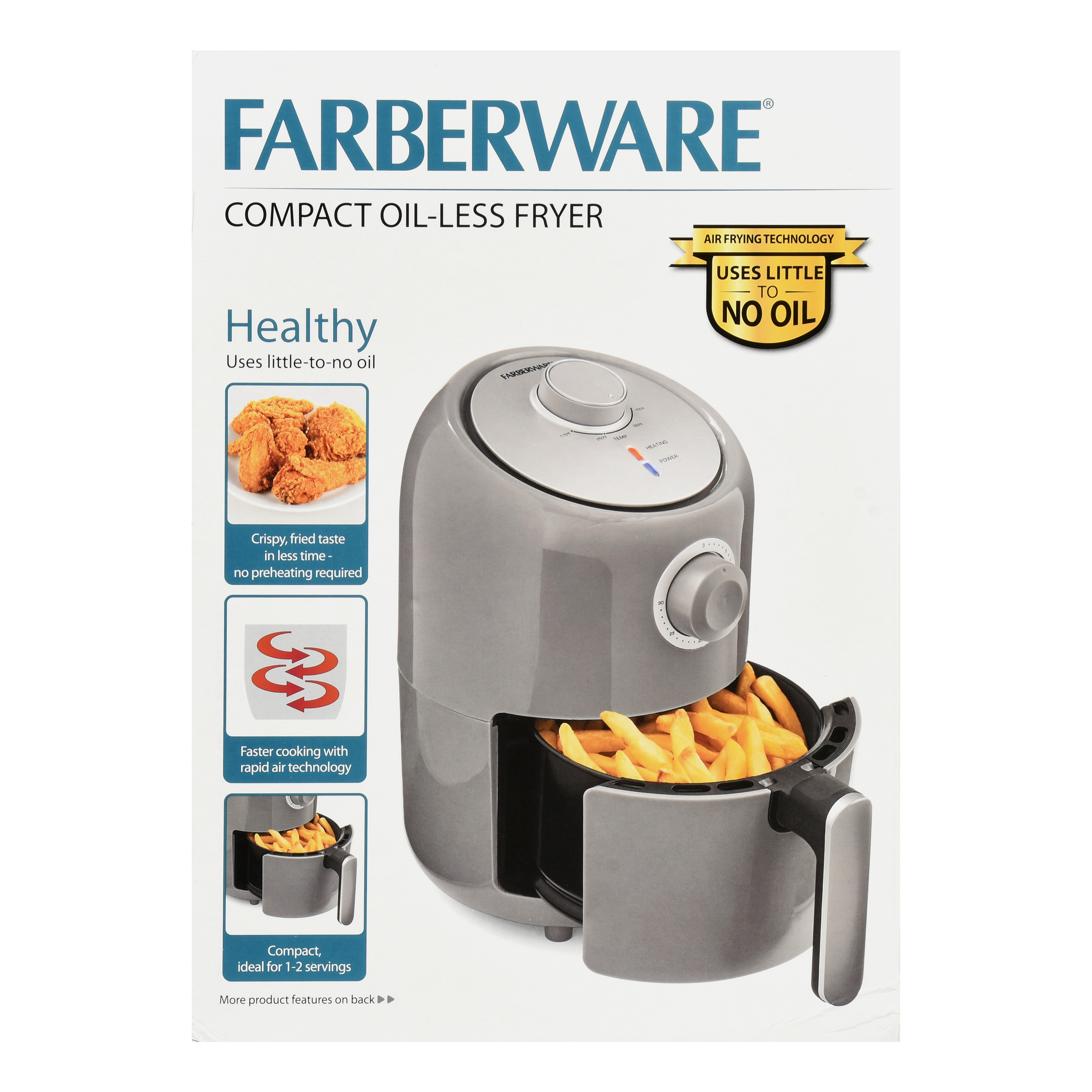Farberware 1.9QT Air Fryer, Grey - image 5 of 5