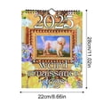 thumbnail image 3 of Oferta por tiempo limitado!Calendario de escritorio 2025,12 calendario de pared mensual con patrones variados, fácil de colgar, 3 of 9