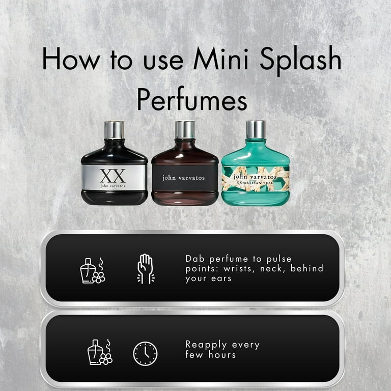 John Varvatos Perfume for Men 3 Piece EDT Mini Splash Gift Set