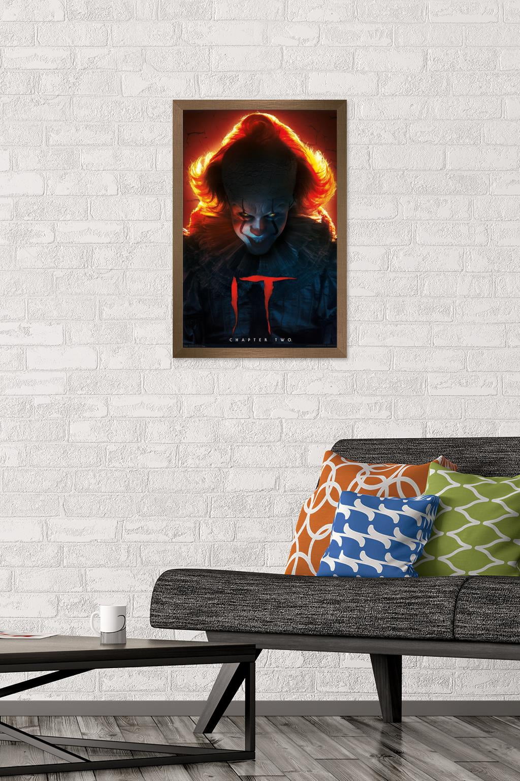 IT: Chapter 2 - EVil Glow Wall Poster, 14.725" x 22.375", Framed