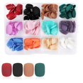 thumbnail image 1 of Paquete de 12 (288 piezas) de uñas postizas mate de longitud media, uñas postizas cortas de cobertura total, uñas postizas de ataúd de bailarina, uñas redondas cortas, 1 of 5
