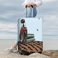 thumbnail image 7 of Lsque Tractor plowing a field Printed Luggage Cover, Travel Luggage Protector,Scratch and Dirt Resistant, Fits 18-32 Inch Luggage-X-Large, 7 of 7