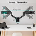 thumbnail image 4 of Soporte para Monitor WALI Negro Totalmente Ajustable para Pared Doble de hasta 32 Pulgadas 10 kg con, 4 of 9