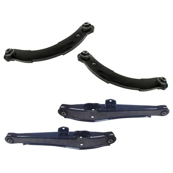 Rear Upper & Lower Control Arms for Mitsubishi 08-14 Lancer REAR of CAR 4Pc