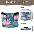 thumbnail image 2 of Haosy Lily Flower and Lotus Leaf Golf Mallet Putter Cover Strong Magnetic Leather Golf Club Headcover Closure, 2 of 7
