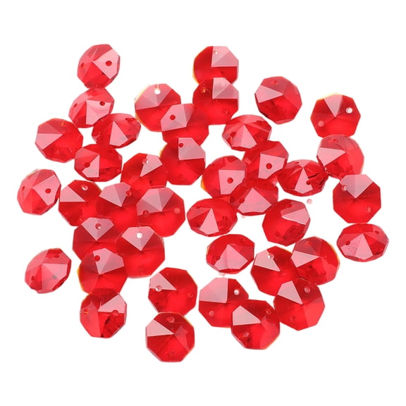 100pcs 14mm Acrylic Beads - Faceted Rondelle Spacer Beads for Jewelry Making, Wind Chimes, Bracelets, Necklaces, DIY Crafts with Multi-Color Options