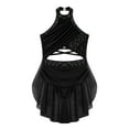 thumbnail image 3 of Haitryli Kids Girls Figure Ice Skating Dress Sleeveless Ballet Lyrical Contemporary Dance Dress Dancewear Black 8, 3 of 5