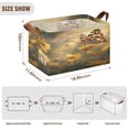 thumbnail image 3 of Wobogo Yellow Spot Butterfly Storage Basket 16.9×11.4×10in Collapsible Oversized with Metal Iron Frame, 3 of 8