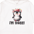 thumbnail image 3 of Inktastic 3rd Birthday Penguin 3 Year Old Girl Toddler Hoodie, 3 of 4