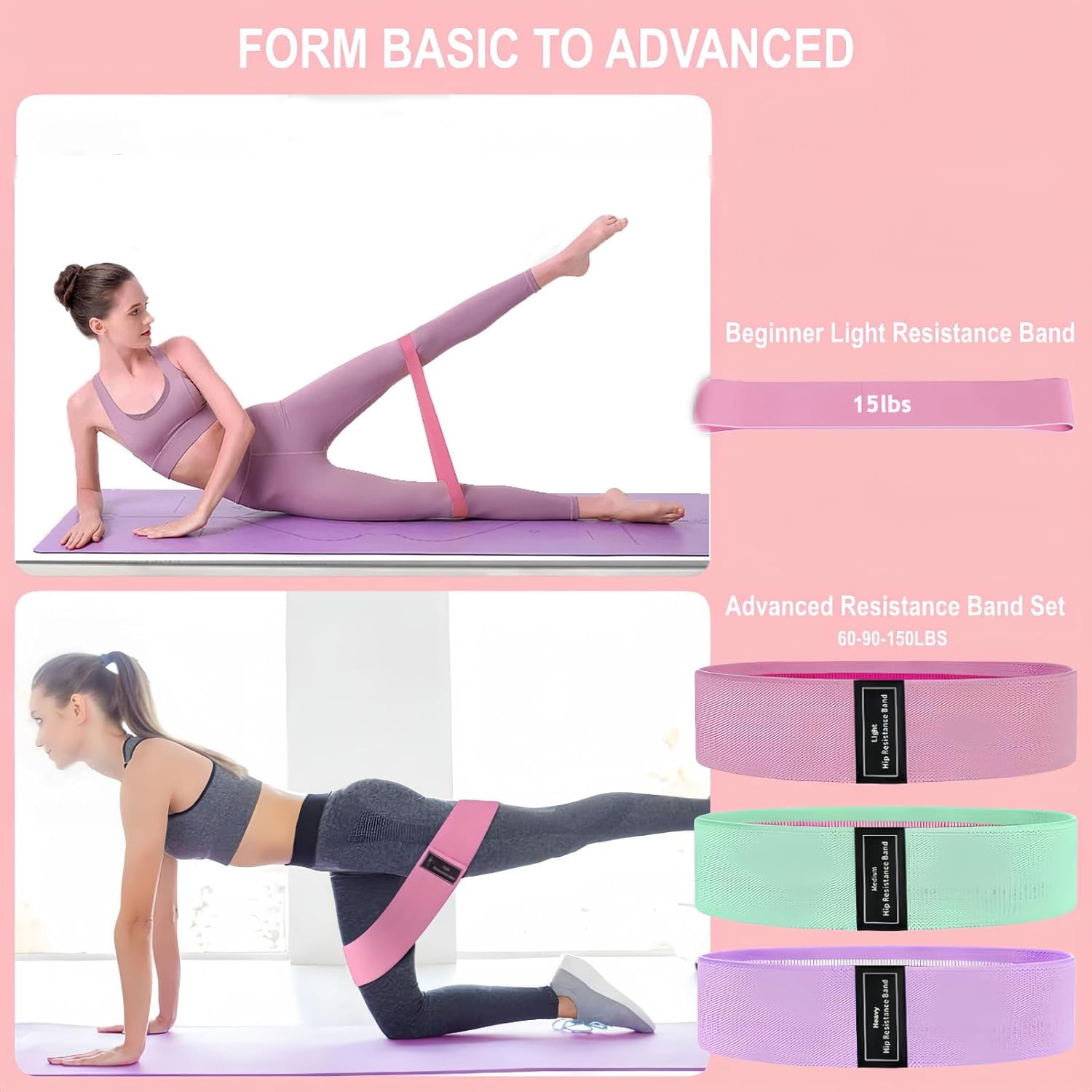 Pilates Essentials Kit for Women - Better Yoga Pilates Kit for Home Workouts with Pilates Ring and Ball Set,Booty Bands,Figure 8 Resistance Band,Yoga Bands for Stretching