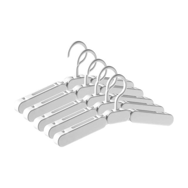 Perchas plegables de viaje, perchas portátiles que ahorran espacio para maletas y mochilas. Clips antideslizantes para sujetar pantalones, faldas y vestidos. Plástico ligero y resistente para